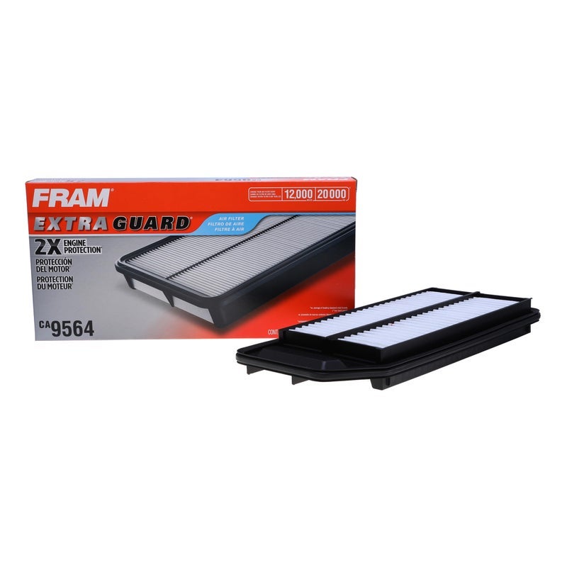 FRAM فلتر هواء محرك Extra Guard CA9564 لبعض طرازات أكيورا TSX وهوندا أكورد (2.4 لتر)، يوفر حماية تصل إلى 12 شهرا أو 12,000 ميل من الفلتر - Image 1